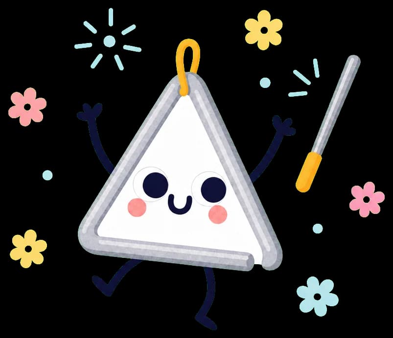 A triangle cheering